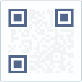 I tre marcatori indicano la direzione in cui è stato stampato il QR Code.