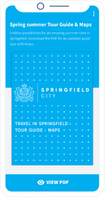 Una landing page del QR Code che contiene una guida della città in pdf da scaricare.