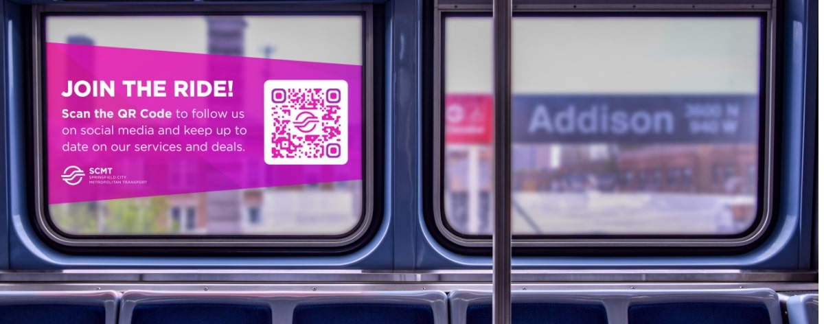 Idea creativa di QR Code per le aziende di trasporto pubblico