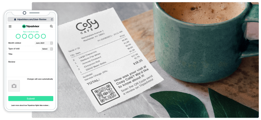 Crea un QR Code Tripadvisor per ottenere più recensioni