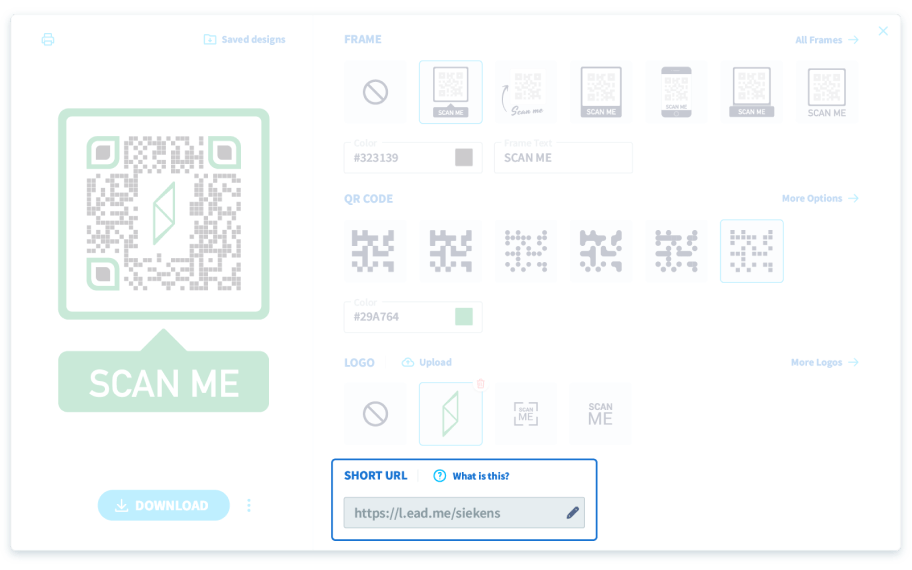 Utilizza i link brevi con un QR Code URL Dinamico