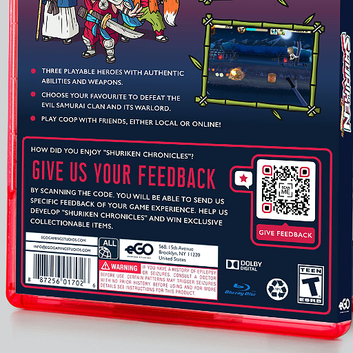 QR Code Feedback sulla copertina di un DVD