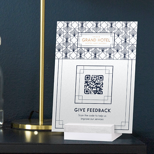 QR Code Feedback in una camera di hotel